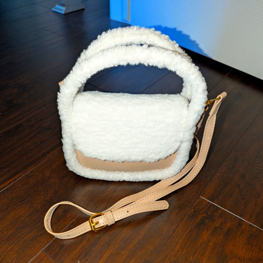 White and Tan Women's Bag